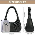 thumbnail image 2 of LHSHID Shoulder Handbag for Women Fashion Ruched Shoulder Hand Purse Sofii Clutch Hobo Bag Trendy Purse for Lady, 2 of 9