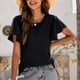 thumbnail image 2 of Camisas Para Mujer Tops Blusas Casual Moda Camiseta Recorte Túnica Volantes Manga Top Blusa Odeerbi ODB141314, 2 of 7