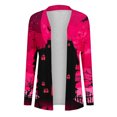 thumbnail image 5 of ICHUANYI Clearance Women's Fashion Halloween Printed Long Sleeved Cardigan Jacket Tops(Red, XL) ICHUANYI WER2023081511514, 5 of 5