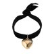 thumbnail image 2 of Nueva pulsera elástica de terciopelo con forma de corazón ancho color melocotón de la serie de San Valentín. Pulsera de moda para mujer., 2 of 7