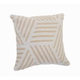 thumbnail image 5 of Ox Bay Stylish Abstract Striped Cotton Throw Pillow, Beige / White, 20 in. Square, Count per Pack 1, 5 of 8