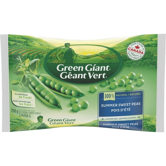 Green Giant Summer Sweet Peas, 750 g (Frozen Vegetables)