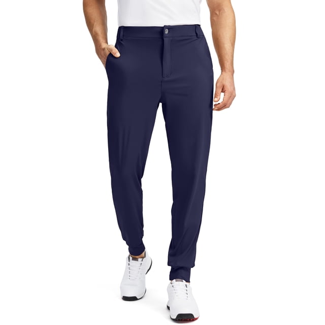 Pantalones deportivos de golf Soothfeel para hombre, color azul marino, talla L