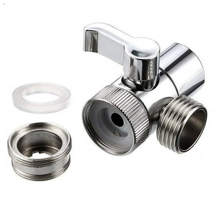 COOLHOOD Double Outlet Showers Head diverters 360 Degree Rotation Split Faucet Adapter Upgrades for Easy Hair Washing & Body Rins