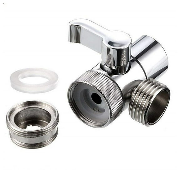 COOLHOOD Double Outlet Showers Head diverters 360 Degree Rotation Split Faucet Adapter Upgrades for Easy Hair Washing & Body Rins