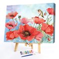 thumbnail image 2 of Kit de pintura por números DIY Poppy Hand Oil Art Picture Craft Home Wall Decor (H1406) FLhrweasw Nuevo, 2 of 9