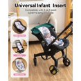 thumbnail image 4 of Inserto de asiento de coche para bebé con reposacabezas extra, soporte de cabeza ajustable para asiento de coche de premuros a niños pequeños, inserto de asiento de coche transpirable de 2 en 1 con, 4 of 5