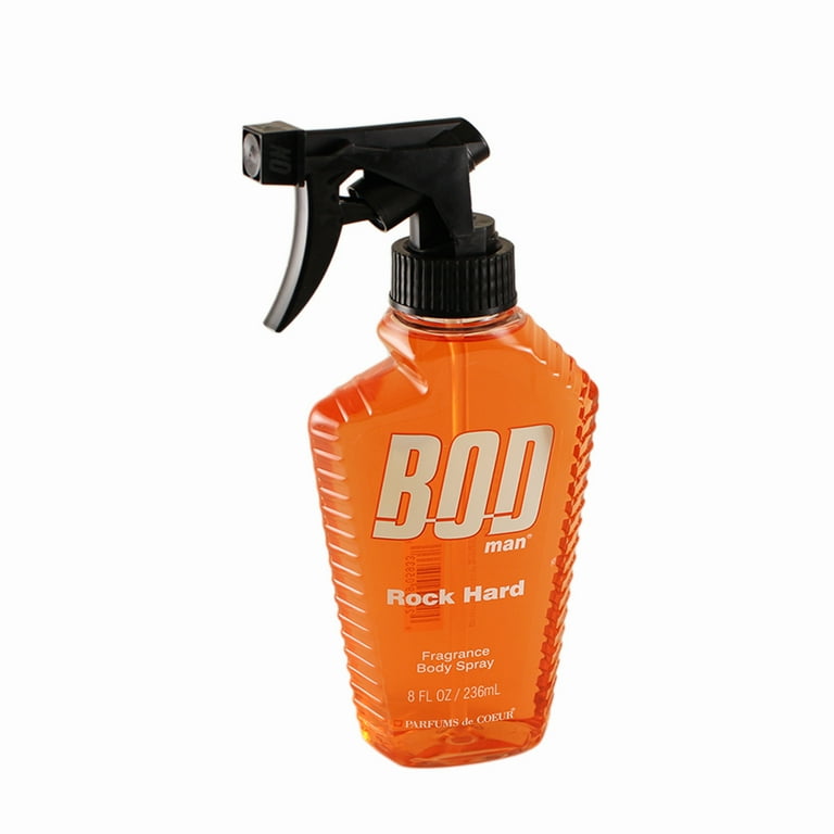Bod Man Rock Hard Fragrance Body Spray 8.0 Oz 236 Ml for Men by
