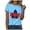 Sky Blue, variant on Yammkia Red Shirt Women Womens Canada Day Shirts V Neck Short Sleeve Maple Leaf Flag Patriotic Tops Summer Casual Loose 1st July Canadian T-Shirts(Sky Blue,M)