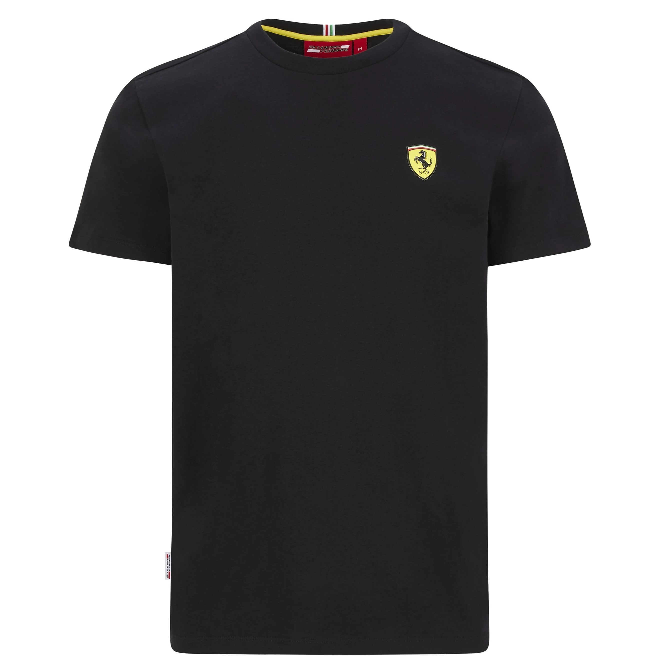Buy Scuderia Ferrari F1 Mens Small Shield T-Shirt Black Online at ...