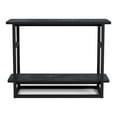 thumbnail image 2 of Furniture of America Quint 1-Shelf Wood Indoor End Table, Rustic Navy Blue, 2 of 8