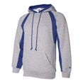 thumbnail image 2 of Badger 1262 Hook Hooded Sweatshirt, Oxford and Royal, Extra Small, 2 of 3