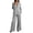 Gray, variant on 2 Piece Blazer Sets for Women Solid Color Long Sleeve Lapel Button Blazers Matching Wide Leg Dress Pants Casual Business Fall Winter Outfit Sets