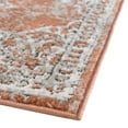 thumbnail image 6 of Unique Loom Nyla Collection Area Rug - Smile (2' x 6' Runner Salmon Pink/Black), 6 of 7