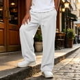 thumbnail image 2 of WJOSBXT Wide Leg Pants Mens Big and Tall Baggy Sweatpants 2026 Drawstring Work Sweat Pants Elastic Waist Open Bottom Lounge Y2k Trousers with Pockets XL, 2 of 8