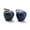 Dragon Blood, variant on 10x Gemstone Pendants Carved Apple Bead Charms 14mm Natural & Synthetic Stone-Blue Goldstone
