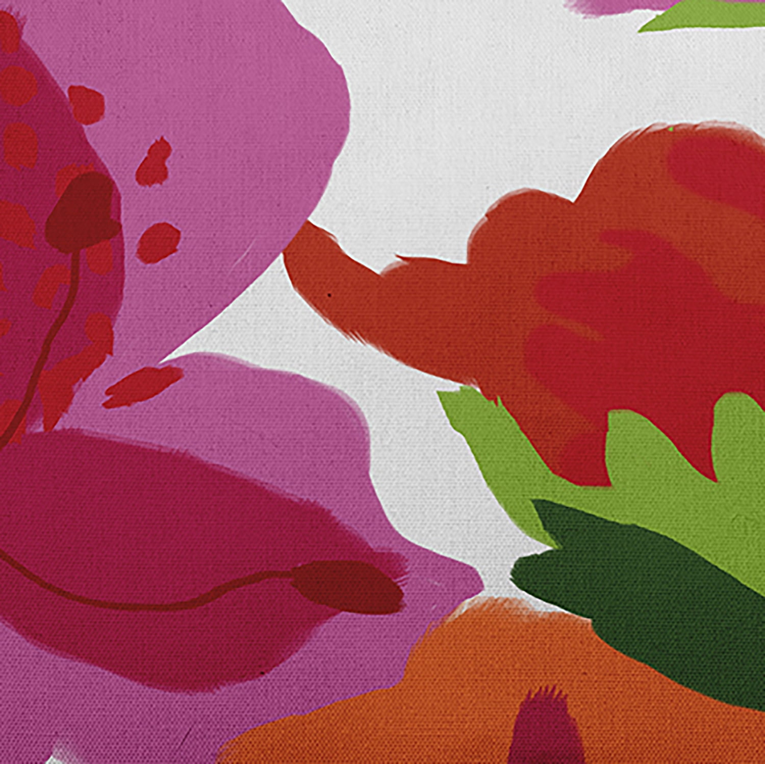 Simply Daisy, 14" x 20" Tropical Floral Birght Pink Floral Decorative Outdoor Pillow