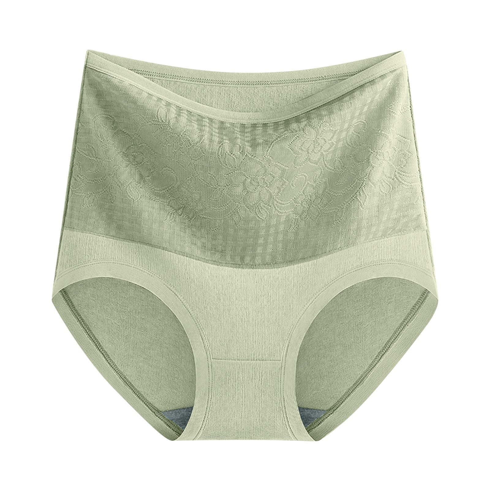 Aayomet Women Underwear Thongs Season High Waist Shapewear Short Pants  Women Slimming Women Underwear (Green, One Size) 