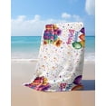 thumbnail image 4 of Happy Birthday Beach Towels Oversized Super Absorbent, Colorful Balloon Gifts Patterns Lightweight Bath Towel Quick Dry Sets For Bathroom/Pool/Rv Camping/Beach Play/Gym Room/Picnic 23"x47", 4 of 8