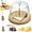 A-B, variant on Cheese Curler Wheel, Stainless Steel Cheese Curler Flower Maker Wheel Slicer with Punch Tool, Handheld Cheeses Shaver Wooden Base, for Cheeses, Chocolate (B-A)