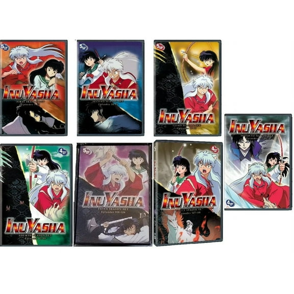 Inuyasha Full Series 1-7 (32 DVDs) – Fantasy Adventure Anime – Region Free & Universal DVD Playback