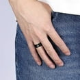 thumbnail image 5 of Supernatural Pentagram Pentacle Spinner Ring, Cross Star of David Yin Yang OM Triquetra Multi-religious Symbols Amulet Finger Ring, Sacred Protection Jewelry for Men Women, #12, Black, 5 of 6