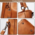 thumbnail image 3 of LHSHID Women PU Leather Purse and Handbags Tote Top Handle Bags Crossbody Shoulder Bag Hobo Purses Designer Satchel for Ladies, 3 of 7