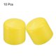 thumbnail image 2 of 10 piezas de tapas de goma de 45 mm (1 3/4") ID, cubiertas redondas de tapa final, protector de rosca, amarillo, 2 of 4