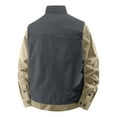 thumbnail image 4 of Zedker Men Couples Zip Outdoor Winter Warm Sport Vest Sleeveless Pockets Jacket Coat with Pockets Gray XXL, 4 of 8