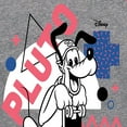thumbnail image 3 of Disney - Mickey & Friends - Pluto Retro Styled Skater - Toddler And Youth Girls Raglan Graphic T-Shirt, 3 of 4