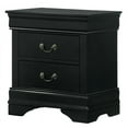 thumbnail image 6 of FOA Jussy 6pc Black Wood Bed Set-Full+2 Nightstands+Chest+Dresser+Mirror, 6 of 13