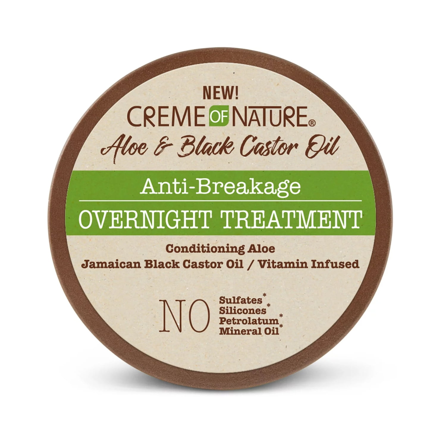 Creme of Nature Aloe & Black Castor Oil Anti-Breakage Overnight Treatment 4.76 oz,3 Packs