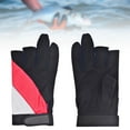 thumbnail image 6 of Colaxi 3 Cut Fingers Gloves Adult Finger Protector Gloves for Outdoor Sports Hiking Red, 6 of 10