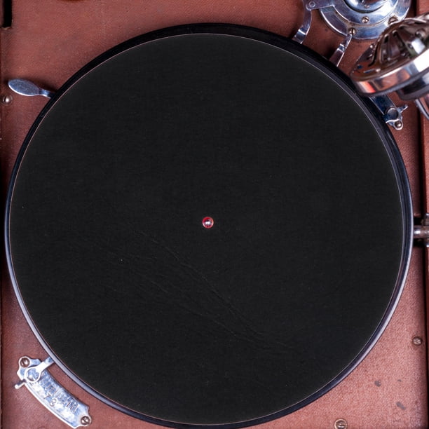 BESTYASH 2Ud Tapete Protector De Fieltro Para Tocadiscos Reduce Ruido Y Protege Vinilos Negro