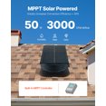 thumbnail image 2 of VEVOR Solar Roof Attic Exhaust Fan 50W with Smart Thermostat Remote Control, 2 of 9