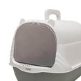 thumbnail image 1 of fastboy Cat Litter Box with Lid Portable Anti Splashing Easy Tidy Handle grey, 1 of 9