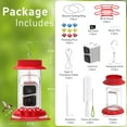 Humbirdy Hummingbird Feeder Camera with Ant Moat, Bee Proof, Leak Proof