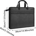thumbnail image 2 of AMERTEEROxford Zippered Document Bag with Handle File Tote Bag Pouch for Carrying Paper Files Books(Black), 2 of 5