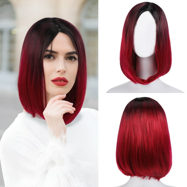 Peluca sintética lacia Bob: Peluca de moda para mujer para uso diario, cosplay, fiestas y disfraces. Cabello sintético elegante para uso diario.