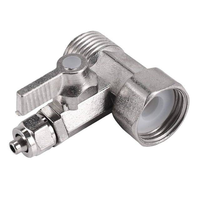 Adaptador de Agua AlimentacióN RO 1/2 Pulgada una 1/4 VáLvula Bola Grifo Osmosis Inversa Plata