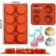 thumbnail image 2 of (3 uds) molde de caramelo de cilindro redondo de 8 cavidades/molde de galletas de sándwich cubierto de Chocolate para pan pastel de queso pan de maíz Muffin Brownie jabón Sailing Electrónica, 2 of 6