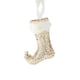 thumbnail image 2 of Adornos navideños color champán | Elegantes adornos de PVC y espuma para árbol | Diseños de caja de regalo, bota y perla para coronas navideñas y manualidades, 2 of 6