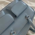 thumbnail image 3 of Bolso de mano de cuero para mujer, bolso retro informal, bolso de viaje de gran capacidad, 3 of 8