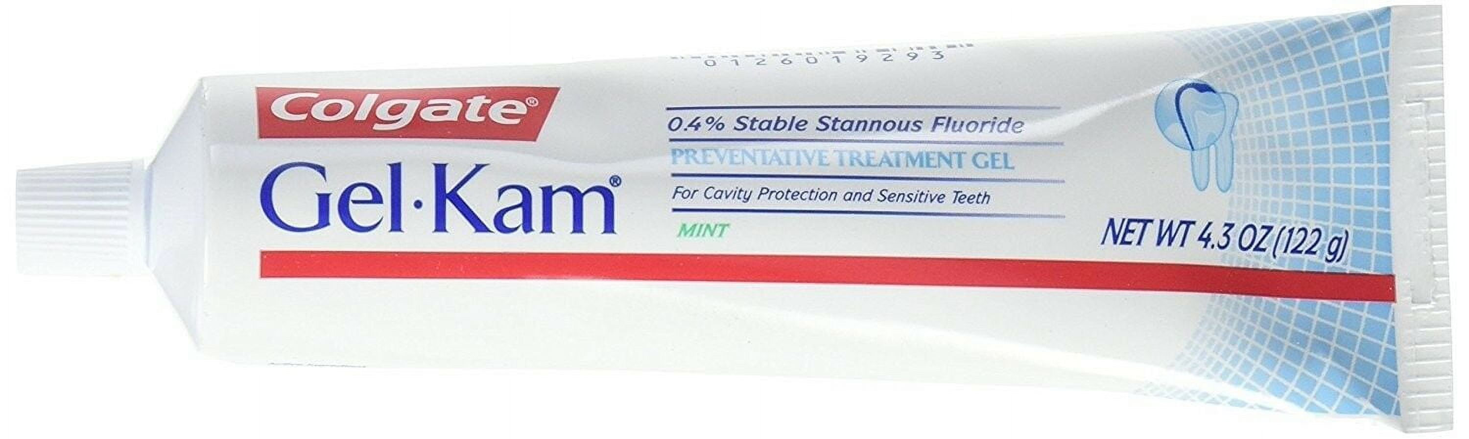(4 pack) Gel-Kam Fluoride Preventive Treatment Gel Mint Flavor 4.30 oz