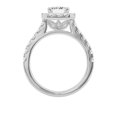thumbnail image 4 of Unique Moments 2.5 ct Lab Grown Halo Radiant Shape Diamond Engagement Ring 14K White Gold, 4 of 6