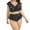 Black, variant on Plus Size for 2024 Oversized V-Neck Sexy Polka Dots Bikini Swimsuit Two Piece Polka Dots Ruffle Split Plus Size Swimsuit Plus Size Bikini Set
