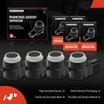 thumbnail image 4 of A-Premium 4-PC Rear Reverse Backup Parking Aid Assist Sensor Compatible with Jeep, Dodge, Chrysler & Ram Models - Grand Cherokee, Liberty, Ram 1500 2500 3500, Grand Caravan, Charger, Journey, Durango, 4 of 9