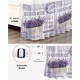 thumbnail image 3 of Purple Vintage Lavenders Wrap Around Bed Skirts for King Bed 18" Drop,Bed Skirt with Adjustable Elastic Belt Dust Ruffle Bed Valance for Bedroom Hotel Farmhouse Wooden Retro Art Bed Frame Cover, 3 of 7