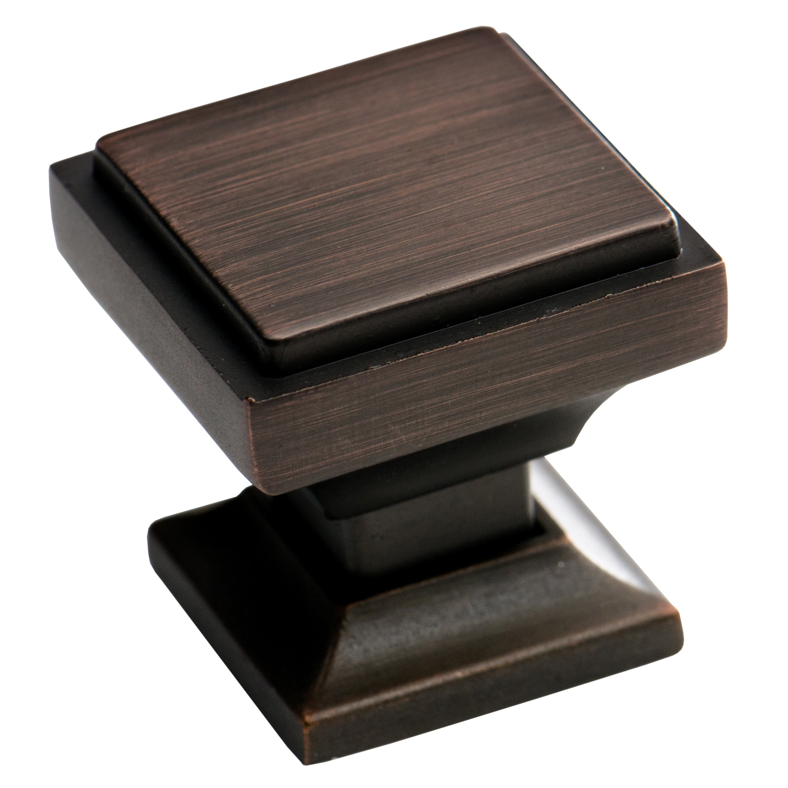 Southern Hills Oil Rubbed Bronze Square Knobs (Pack of 5