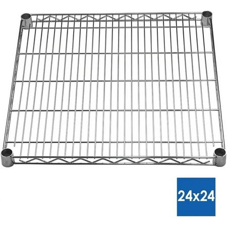 

Shelving Inc. 24 d x 24 w x 96 h Chrome Wire Shelving with 4 Tier Shelves Weight Capacity 800lbs Per Shelf